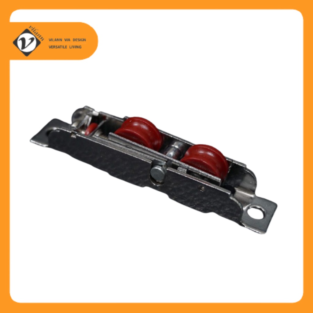 Vilann ล้อหน้าต่างบานเลื่อน ล้อคู่ไนล่อนปรับระดับได้ 60 kg. (Double roller adjustable) ใช้กับหน้าต่า