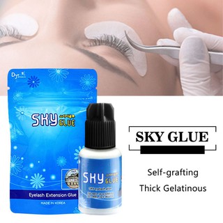 Sky กาวต่อขนตา กาวต่อขนตา สีดำ แห้งเร็ว ปริมาณ 5 มิลลิลิตร หรือ 10 มิลลิลิตร