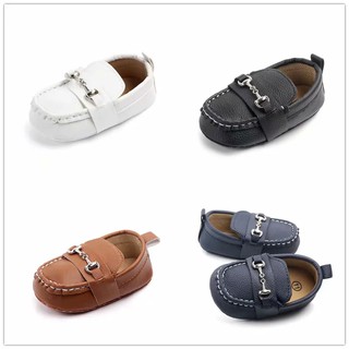 Fashion Boys Casual Leather Shoes For Kid Soft Bottom Slip-on Toddler Shoes