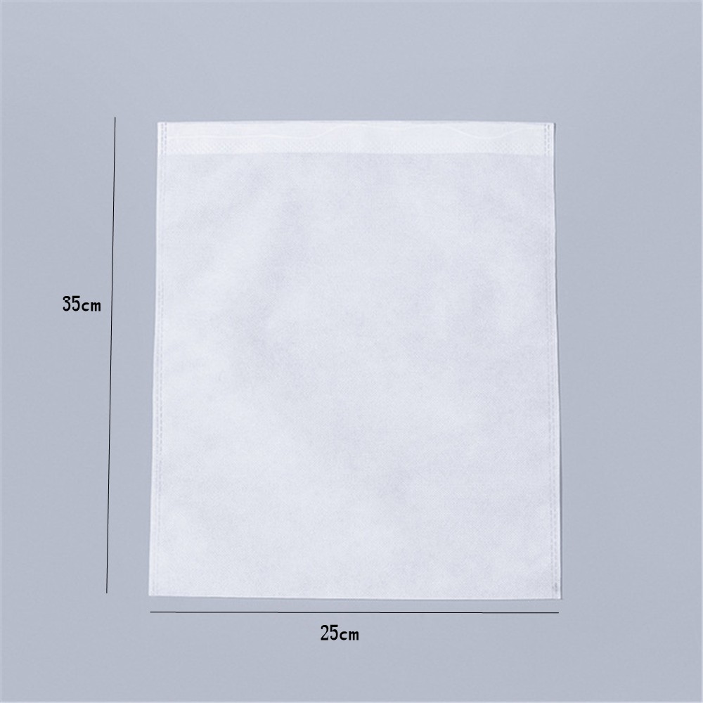( Portable Non - Woven ) กระเป๋าจัดเก็บรองเท้า ( สี่เหลี่ยมสีขาว )