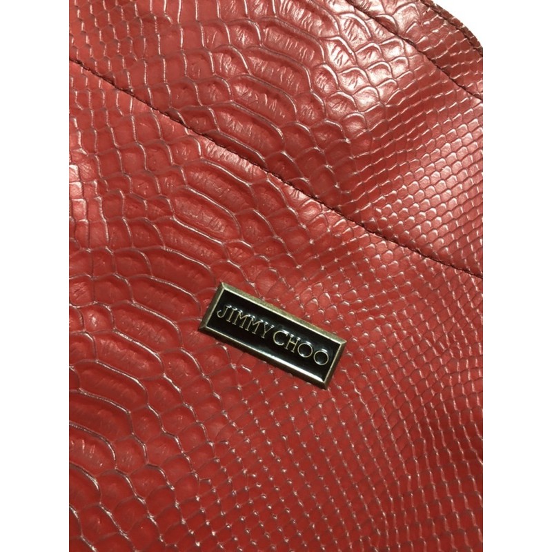 กระเป๋า จิมมี่ชู Jimmy Choo หนังงูสีแดง สวยมากกกก | Shopee Thailand