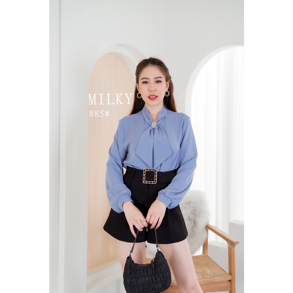 เสื้อทํางานผู้หญิง สไตล์เกาหลีแขนยาวใส่สบายแฟชั่น 2022 - tosaysela ...