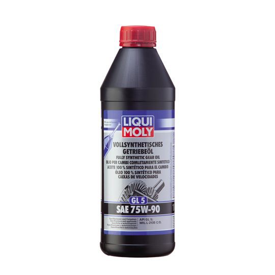 LIQUI MOLY น้ำมันเกียร์ธรรมดาและเฟืองท้ายลิควิโมลี GEAR OIL(GL5)SAE 75W-90 ขนาด 1 ลิตร
