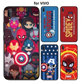 เคส  VIVO V29 V23 V23E V21 V21E T1 V2021 V2040 V2025 V20 SE V2020 V2022 V2023 Y73 2021 V2250 5G V19 PRO  Q version นิ่ม ลายฮีโร่ สําหรับ