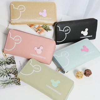 กระเป๋าสตางค์ใบยาว forever young สีพาสเทล ทูโทนLong young wallet