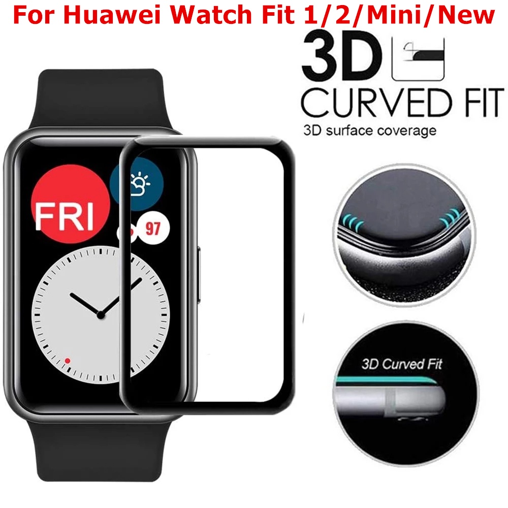 นิ่ม ป้องกัน สําหรับ Huawei Watch Fit / Fit 2 / Fit Mini / Fit ใหม่ สมาร์ทวอทช์ ป้องกันเต็มหน้าจอ