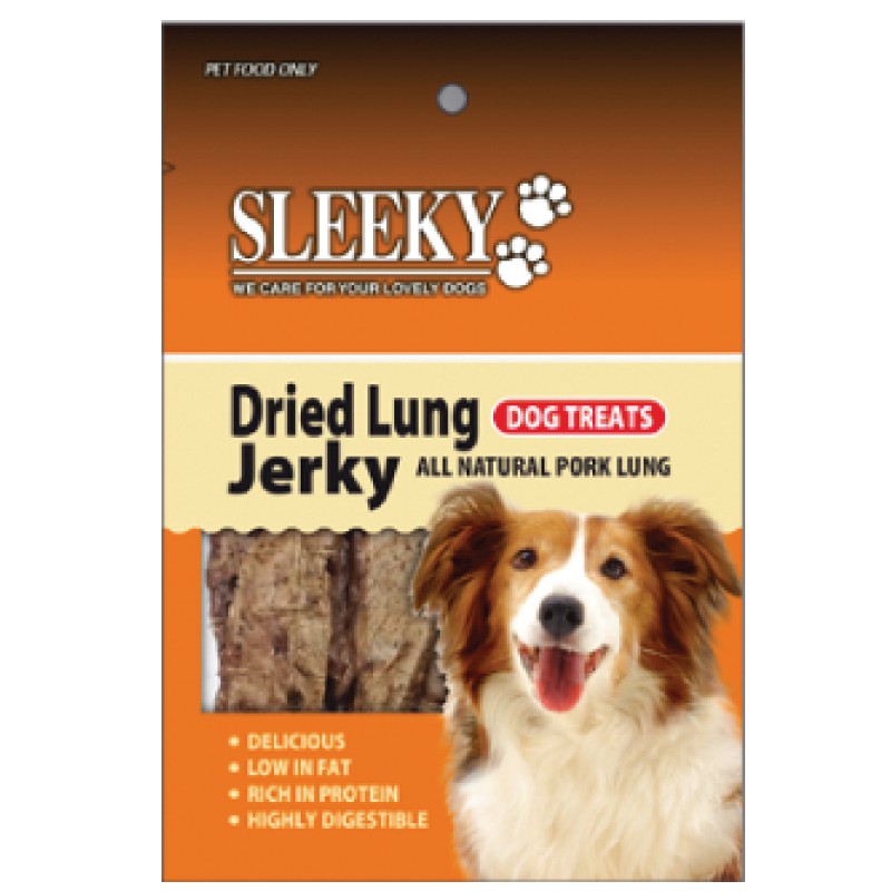 SLEEKY حلوى رئة خنزير مجففة للكلاب 25 غ × 4 — صورة 2