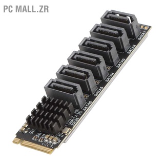 Pc Mall.Zr อะแดปเตอร์การ์ดขยาย M.2 เป็น Sata3.0 6Gbps ความเร็วสูง Asm1166 Pcie Sata พร้อมตัวบ่งชี้อัจฉริยะ