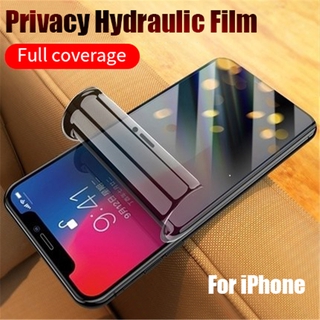 เต็มจอป้องกันหน้าจอ Anti Spy Privacy Soft Hydrogel Film For iPhone 11 12 13 Pro Max 7 8 Plus X XS Max XR SE 2020