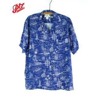 เสื้อฮาวาย TWO PALMS Journey to Hawaii Navy