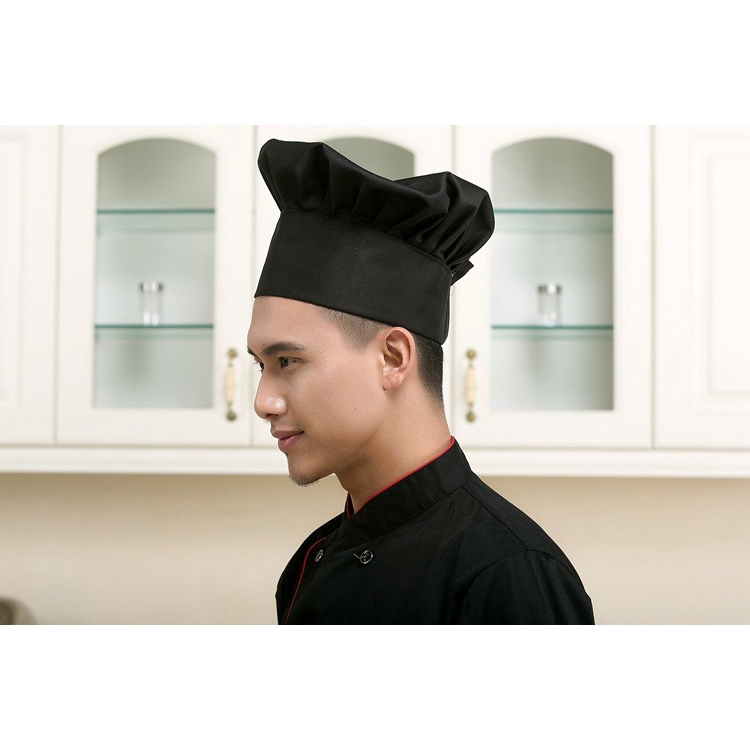 💥🇹🇭 จัดส่งจากกรุงเทพฯ💥Unifrom หมวกเชฟ ปรับได้ สําหรับเชฟโรงแรม ร้านอาหาร พนักงานเสิร์ฟ ห้องครัว - รูปที่ 4
