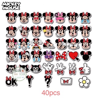 สติ๊กเกอร์ Minnie Mouse 97 มินนี้ เมาส์ 40 ชิ้น มิกกี้เมาส์ มิค กี้ เม้า มิกกี้ สติ้กเกอร์ disney ดิสนีย์ Mickey Mouse