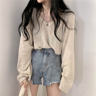 [3319] เสื้อไหมพรมแขนยาว