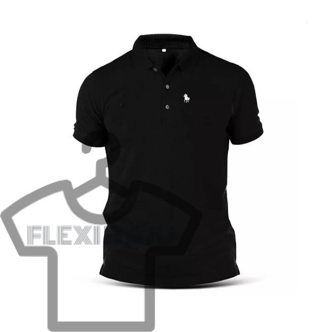 HD PRINTING SMART HORSEMAN DESIGN 200GSM PREMIUM COTTON COLLAR SHIRT [CODE09]