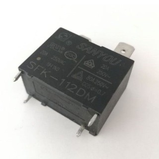 Relay SFK-112DM รีเลย์ 12VDC  SANYOU ใช้ในแผงวงจรแอร์บ้าน รีเรย์เครื่องปรับอากาศ