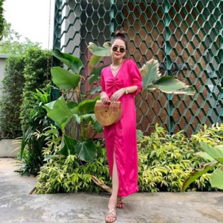 Vintage Maxi dress เดรสยาว ผ้าซาติน เรียบหรู ดูแพง ไม่ซ้ำใคร