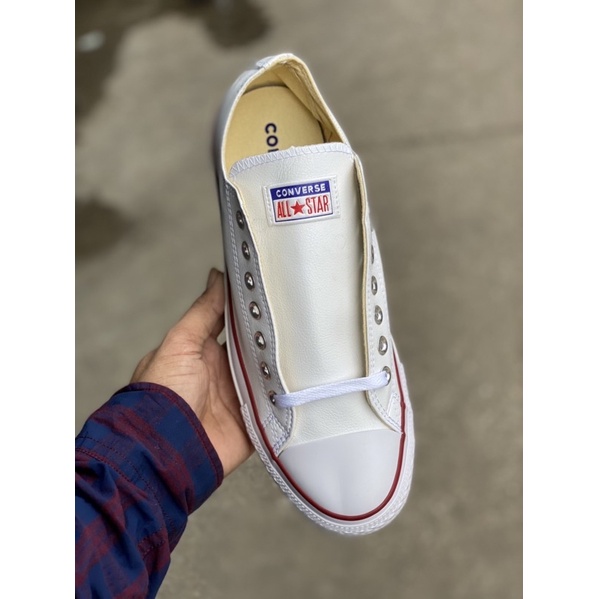 🛒🎁พร้อมส่งรองเท้า ⭐️all star(หนัง)พร้อมกล่อง🌟sz.39-44