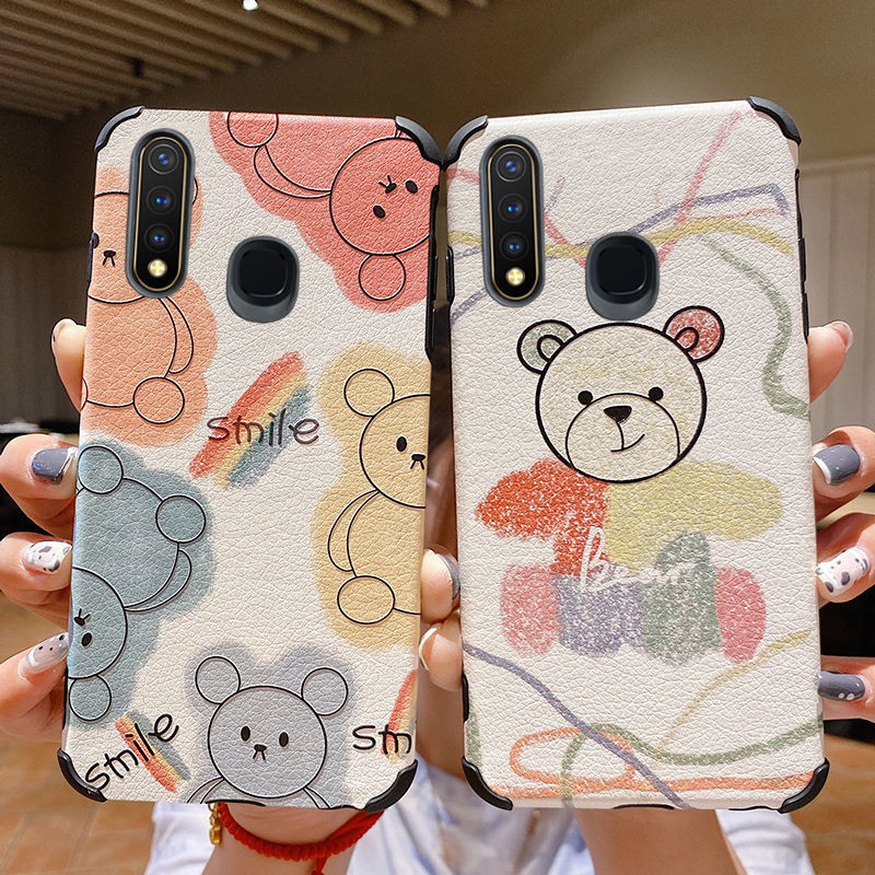 vivoz5xเปลือกโทรศัพท์v1911a网红新款卡通保护壳情侣v1919aทั้งแพคเกจลดลงต้านทานซิลิโคน.