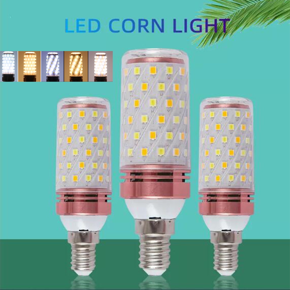 ยี่ห้อใหม่ E27 E14 LED Tri-สีเปลี่ยนโคมไฟ 5W 12W 16W หลอด AC 220V ข้าวโพดหลอดไฟจี้