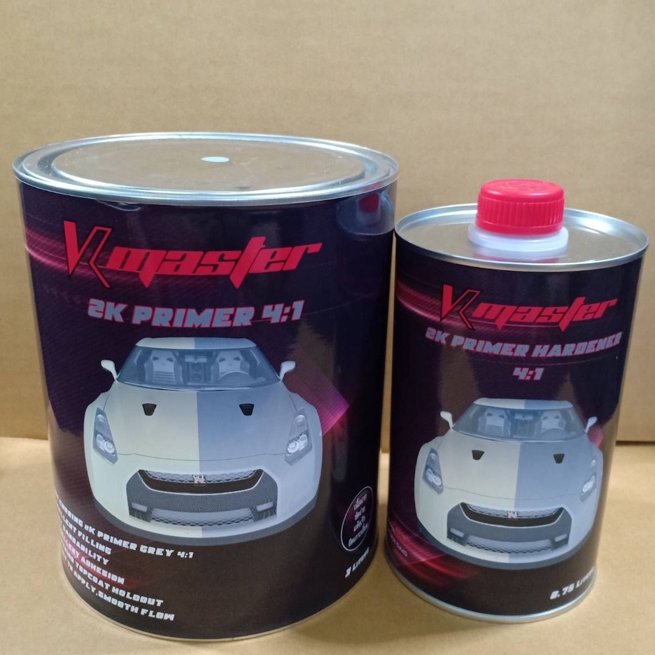 สีรองพื้น(เทา) K MASTER PRIMER 2K 4:1 (Gray Color) ชนิดเซ็ทตัวเร็ว