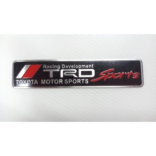 B.S.D โลโก้โลหะแผ่นป้าย TRD sports 12×2.5 cm