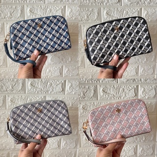 ของแท้100% พร้อมส่งที่ไทย👜 Tory Burch Printed Cosmetic Bag Clutch 82395