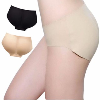 กางเกงในเสริมก้น เอวต่ำ แบบไร้ขอบ Seamless push up panties เซ็ต 2 สี 2 ตัว (สีเนื้อ/สีดำ)