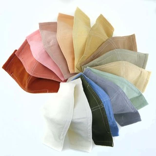 ผ้าฝ้ายสีพื้น ผ้าฝ้ายซักนุ่ม 100% แบ่งขายเป็นหลา ปักด้ายปักดี