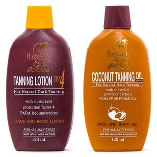 HAWAIIAN STYLE TANNING LOTION SPF4 &amp; COCONUT TANNING OIL SPF2 ❤❤