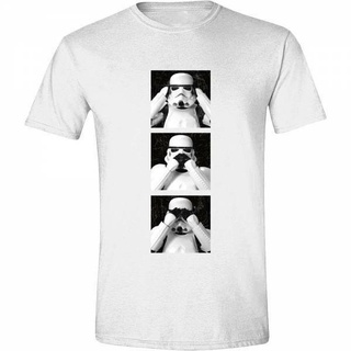 เสื้อยืดโอเวอร์ไซส์เสื้อยืด พิมพ์ลาย Star Warsee Hear Say No Evil แบบสร้างสรรค์ ส่งไว สําหรับผู้ชาย และผู้หญิงS-3XL