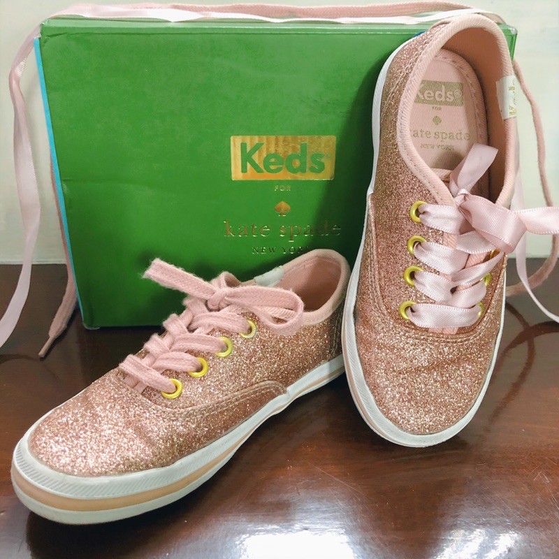 รองเท้า Keds เด็ก สี Rose Gold - Little Kid's Keds Champion Glitter Sneaker