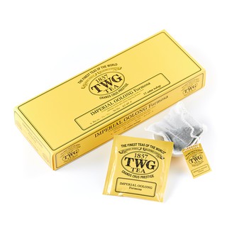 TWG Tea Imperial Oolong Tea Cotton Teabag / ชา ทีดับเบิ้ลยูจี ชาอู่หลง อิมพีเรียลอู่หลง ชนิดซอง บรรจุ 15 ซอง