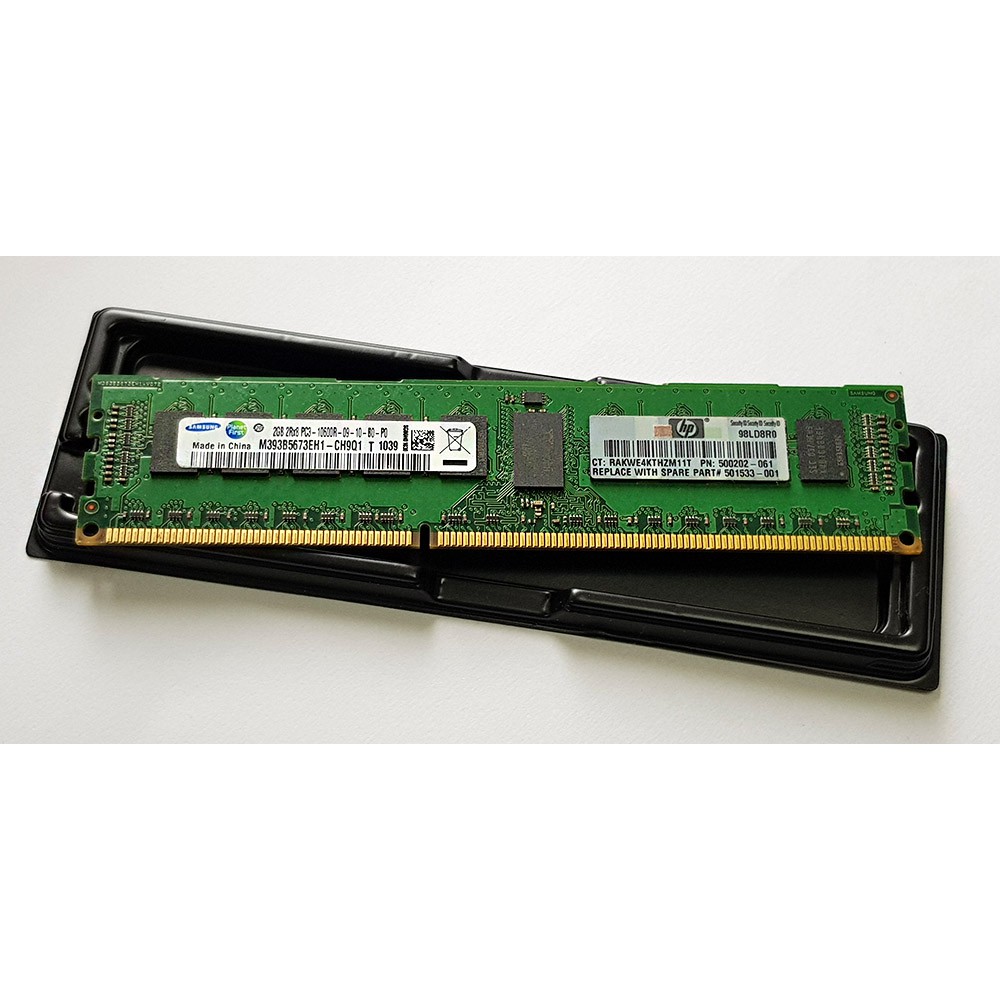 REG ECC 2GB 2Rx8 PC3-10600R-09-10-B0-P0 Samsung มือสอง ใส่บอร์ด X79 Workstation HP Z420 Z620 Dell T5