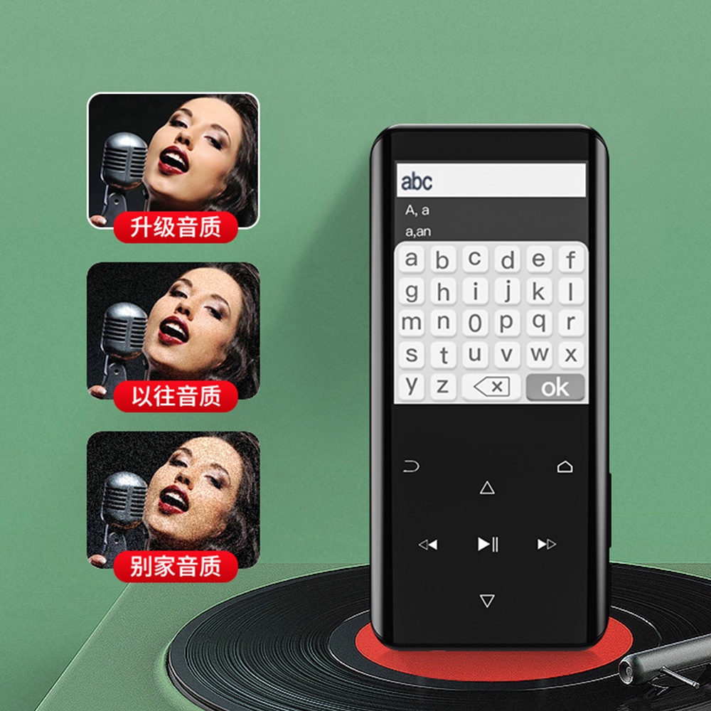 Faaeal RUIZU D25 เครื่องเล่น MP3 บลูทูธ เครื่องเล่นเพลง MP4 แบบพกพา พร้อมลําโพงวิทยุ FM EBook รองรับการ์ด TF