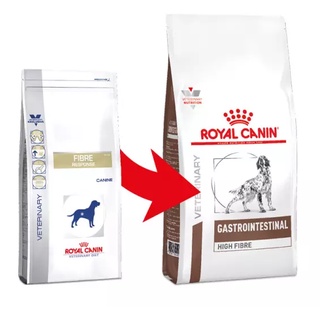 Royal canin gastro intestinal high fibre อาหารสุนัข สูตรสำหรับสุนัขท้องผูก ขนาด 1 kg แพ็คเก็จใหม่(75526)