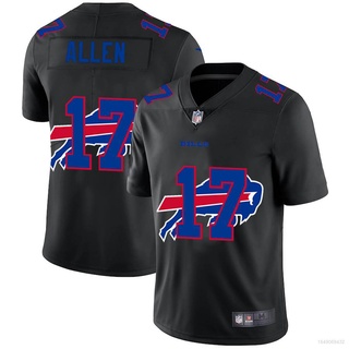 เสื้อกีฬาแขนสั้น ลายทีมชาติฟุตบอล Buffalo Bills NFL No.11 Allen ชุดเยือน พลัสไซซ์