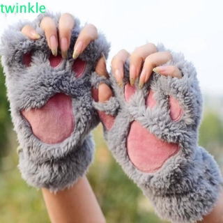 Twinkle1 ถุงมือขนปุยนุ่ม หลากสีสัน สำหรับเด็กผู้หญิง