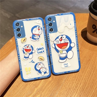 ใหม่เคสโทรศัพท์มือถือแบบนิ่มใสกันกระแทกลายการ์ตูนโดราเอมอนน่ารักแฟชั่นสําหรับเคส Samsung Galaxy A04S A53 A73 A33 A23 A13 M53 M23 M33 5G 4G 2022 เคสโทรศัพท์ GalaxyA04S GalaxyA53