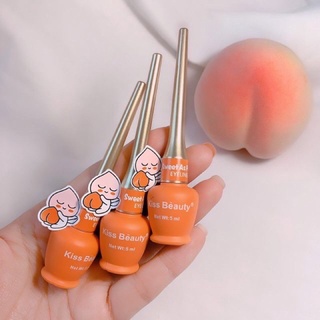 ac พร้อมส่ง!!!  🍑อายไลเนอร์พีช KISS BEAUTY PEACH EYELINER