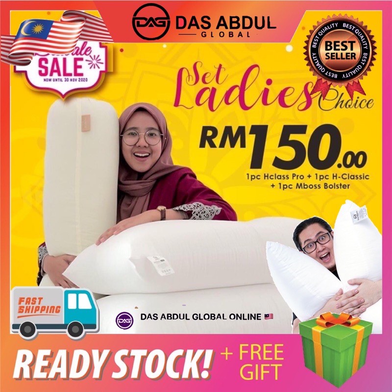 SET LADIES CHOICE!! 3 BANTAL DALAM 1 HARGA BANTAL HOTEL DAS ABDUL GLOBAL