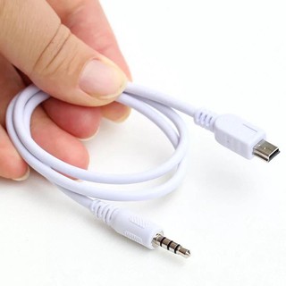 50 cm. USB 3.5 mm Aux Audio Cable 5 Pin Mini USB B Male 3.5 mm Aux male jack sound cable