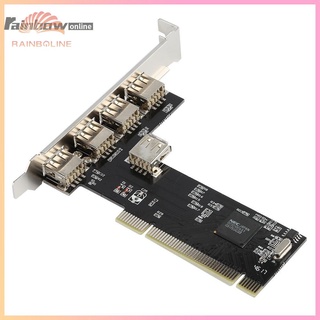 อะแดปเตอร์แปลง 4 พอร์ต PCI-e to USB 2.0 HUB PCI Express