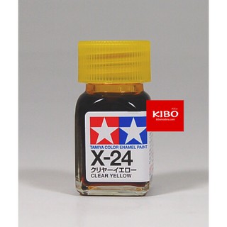 สีสูตรอีนาเมล TAMIYA X-24 Clear Yellow (10 Ml)