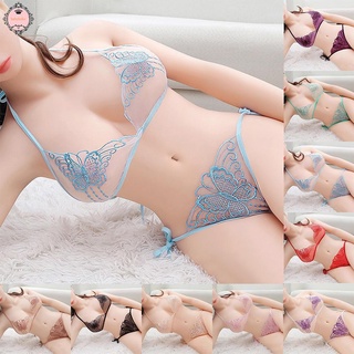 Lingerie Suits Thongs Underwear Lace Up Low Waist Multi-color Nightwear