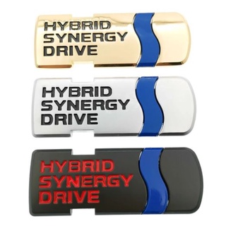 เพจโลโก้ ไฮบริด ติด โตโยต้า งานโลหะ metal HYBRID Synergy Drive Emblem Toyota Prius Camry CROWN AURIS Rav4s