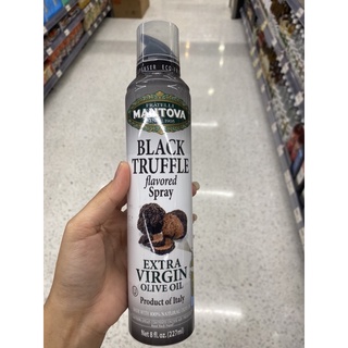 น้ำมันมะกอก ผ่านกรรมวิธี แบบฉีด ตรา แมนโตวา 227 Ml. Extra Virgin Olive Oil Black Truffle Flavoured Spray ( Mantova Brand ) เอ็กซ์ตร้า เวอร์จิ้น โอลีฟ ออยล์ แบล็ค ทรัฟเฟิล เฟลเวอร์ สเปรย์