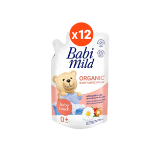 [ยกลัง] Babi Mild เบบี้ มายด์ น้ำยาซักผ้าเด็ก เบบี้ ทัช / Fabric Wash Baby Touch ถุงเติม 570 มล. (แพ็ค12)(อายุ0+)