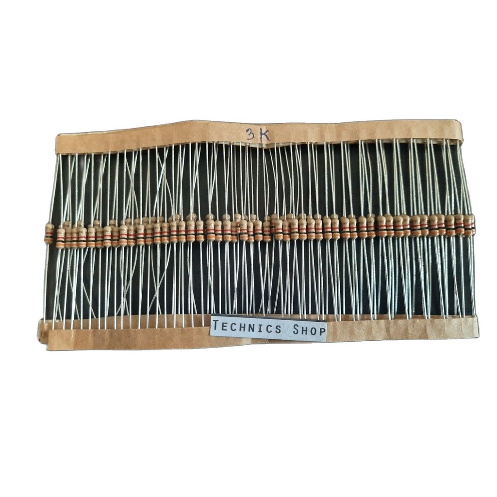 ตัวต้านทาน 3Kโอห์ม 1/4W จำนวน 20 ตัว Resistor 3 KOhm 20 pcs.