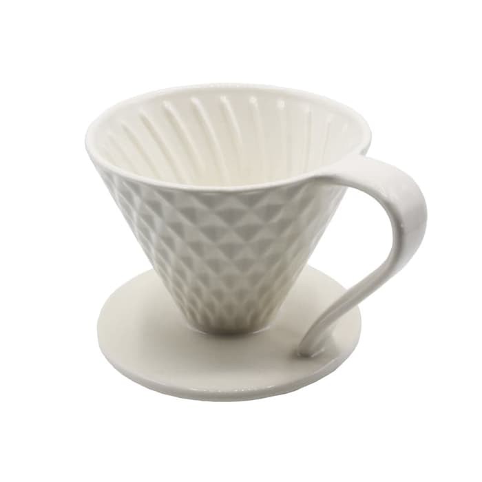 V60 Coffee Dripper เซรามิค V02 เพชร