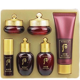 The History of Whoo Skin Care เซต6ชิ้น ระดับHi-End ครีมระดับราชวงศ์เกาหลี มาจากสมุนไพรเกาหลีWhoo Jinyul Special